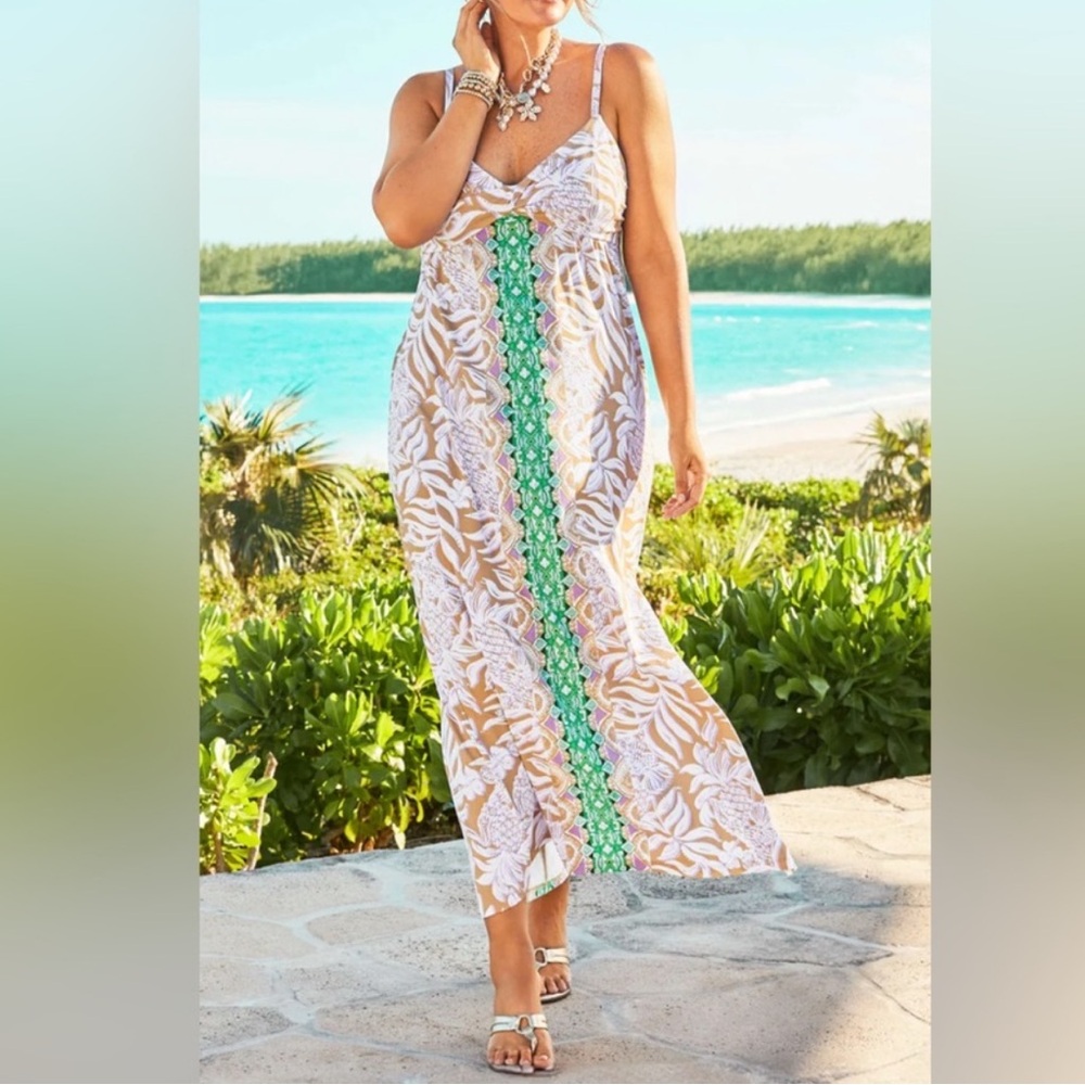 {Lilly Pulitzer} Brand New Floralie Maxi Dress